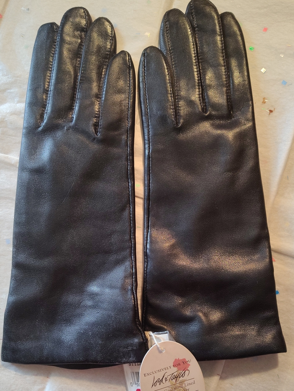 NEW LEATHER CASHMERE GLOVES SIZE 6 1/2